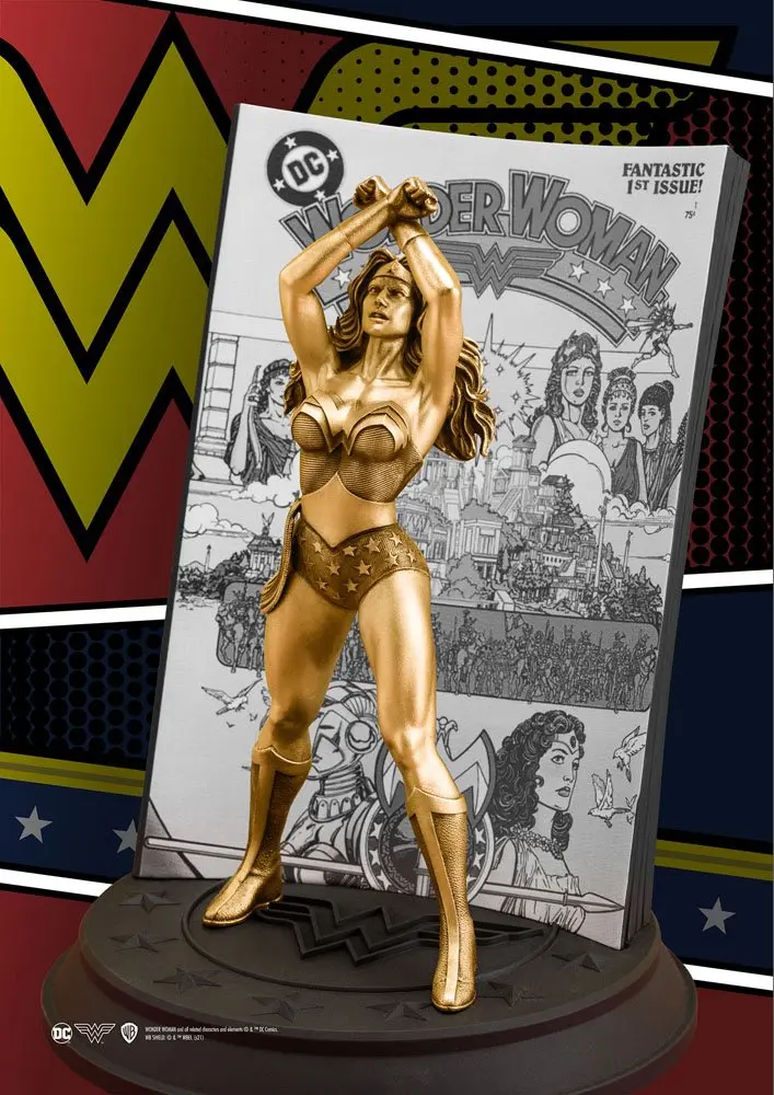 DC Comics Pewter Collectible Wonder Woman Volume 2 #1 (Gilt) Limitált kiadás szobor figura 22 cm termékfotó