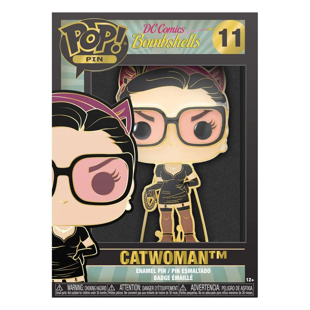 DC Comics POP! Enamel Catwoman kitűző 10 cm termékfotó