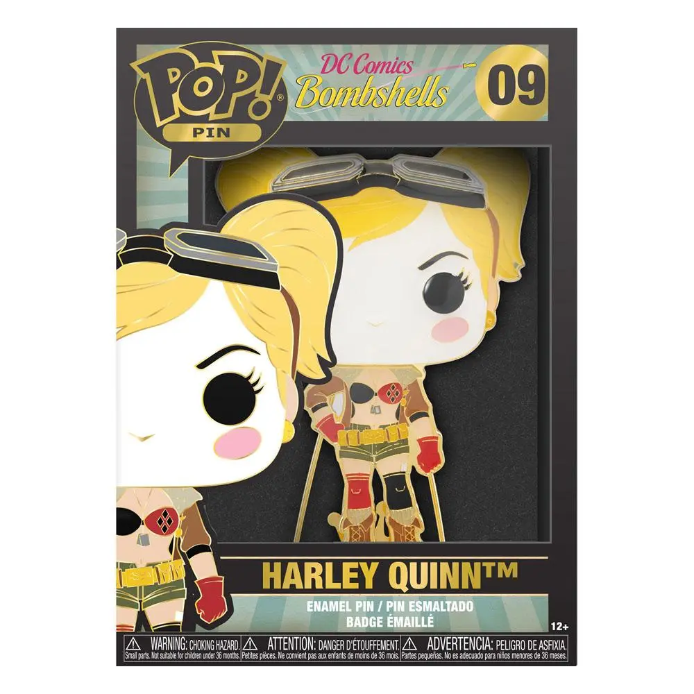 DC Comics POP! Enamel Harley Quinn kitűző 10 cm termékfotó
