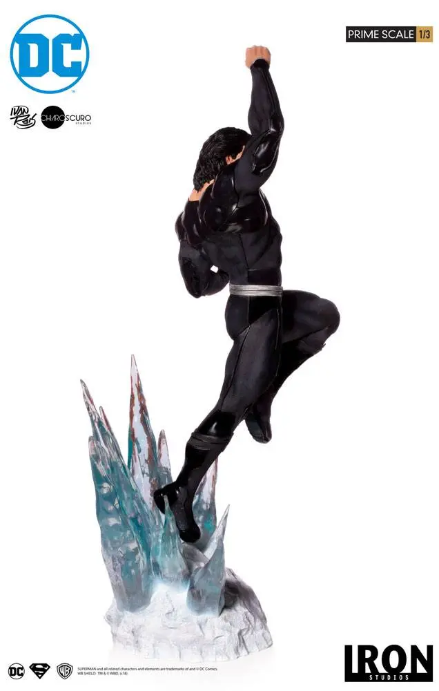 DC Comics Prime Scale 1/3 Superman (Black Suit) szobor figura 95 cm termékfotó