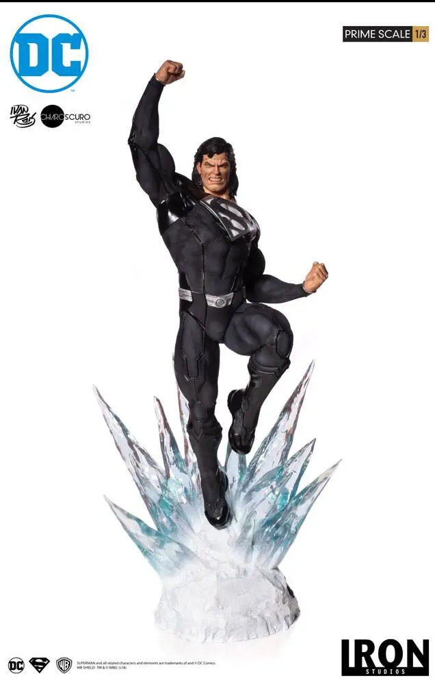 DC Comics Prime Scale 1/3 Superman (Black Suit) szobor figura 95 cm termékfotó