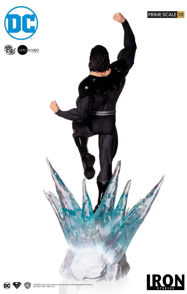 DC Comics Prime Scale 1/3 Superman (Black Suit) szobor figura 95 cm termékfotó