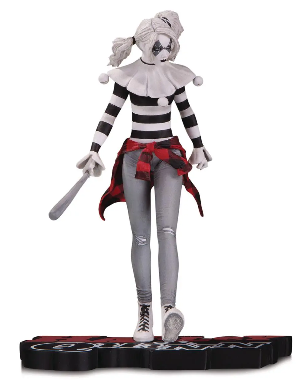 DC Comics Red, White &amp; Black Harley Quinn by Steve Pugh szobor figura 18 cm termékfotó