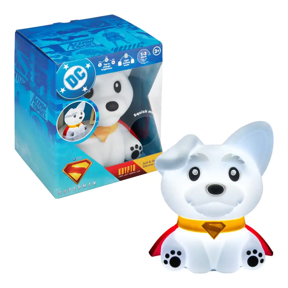 DC Comics Squishy Glo Superman Krypto szilikon lámpa 17 cm termékfotó
