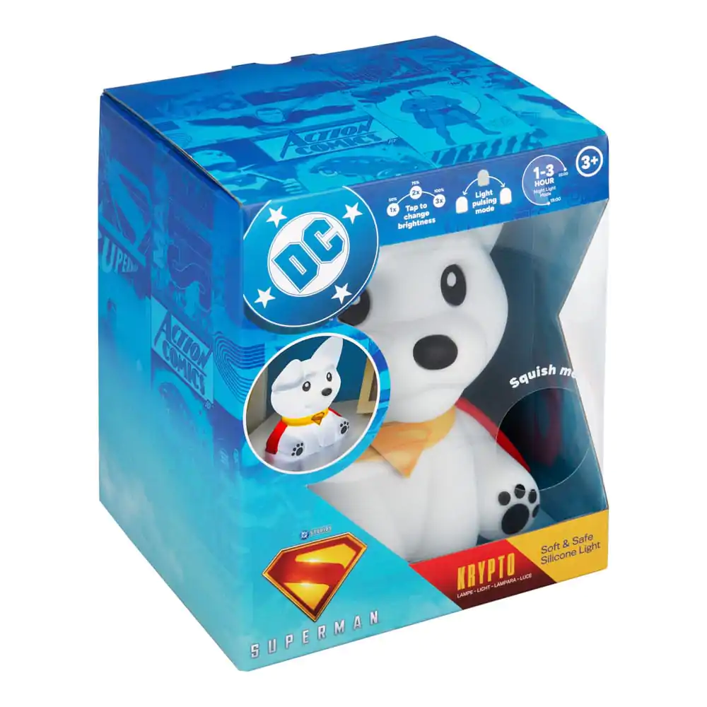 DC Comics Squishy Glo Superman Krypto szilikon lámpa 17 cm termékfotó