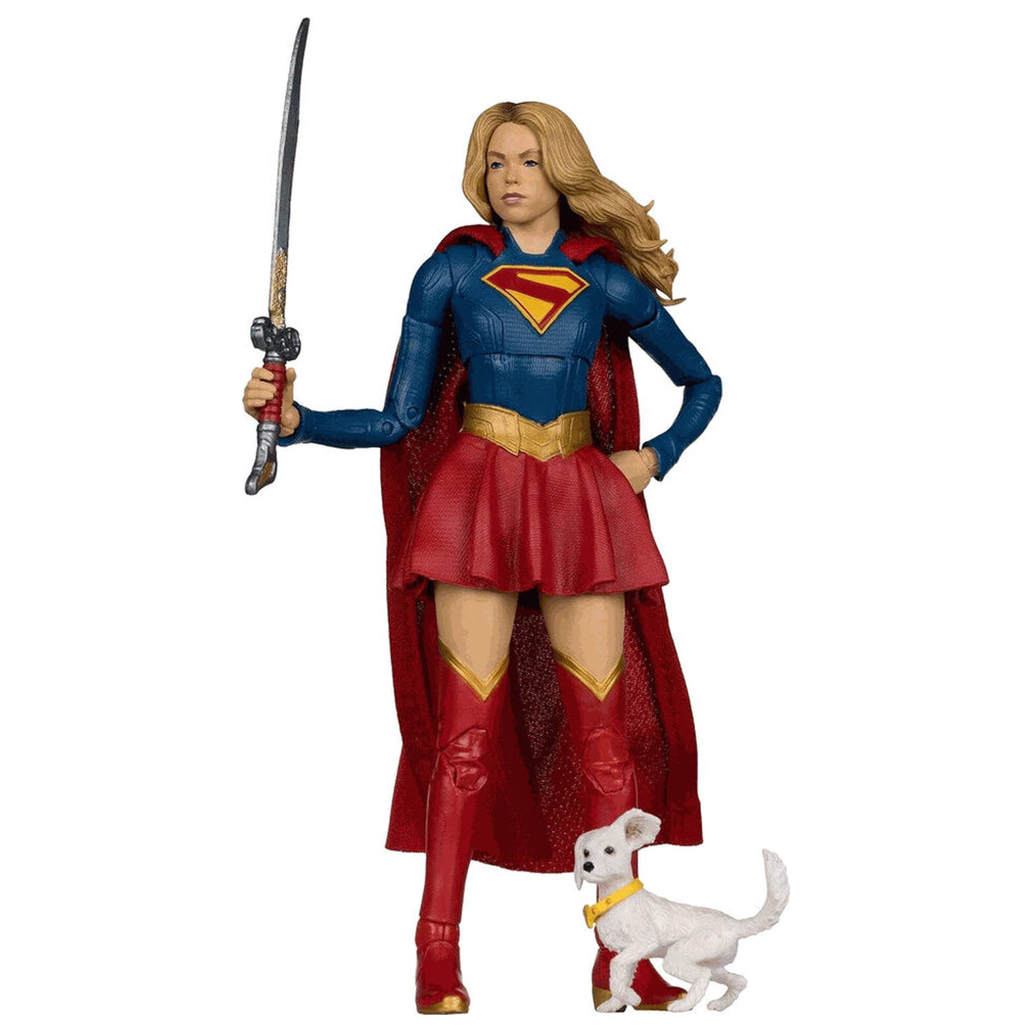 DC Comics Supergirl Deluxe Theatrical Edition Supergirl & Puppy Kripto figura 18cm termékfotó