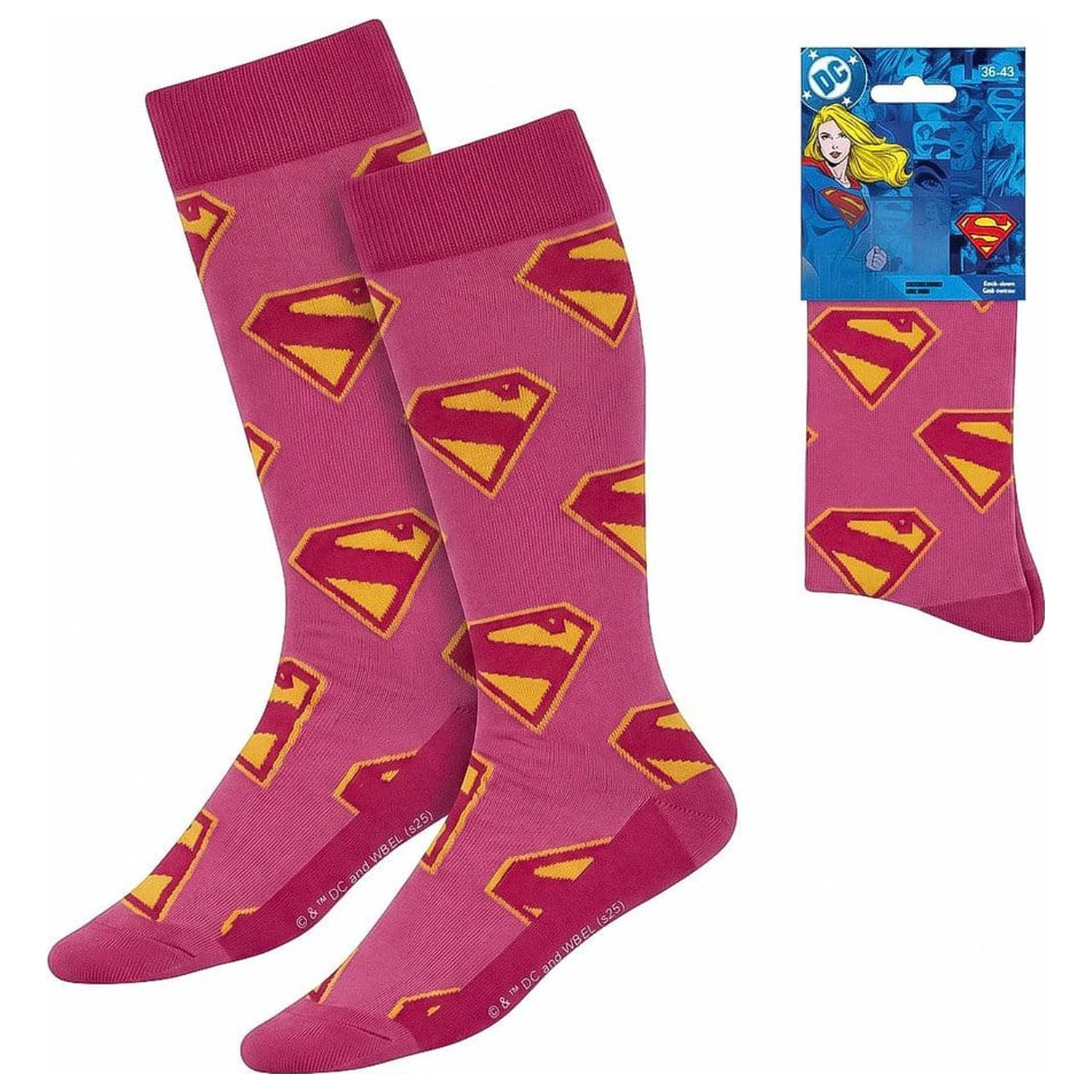 DC Comics Superman Supergirl zokni 36-43 termékfotó