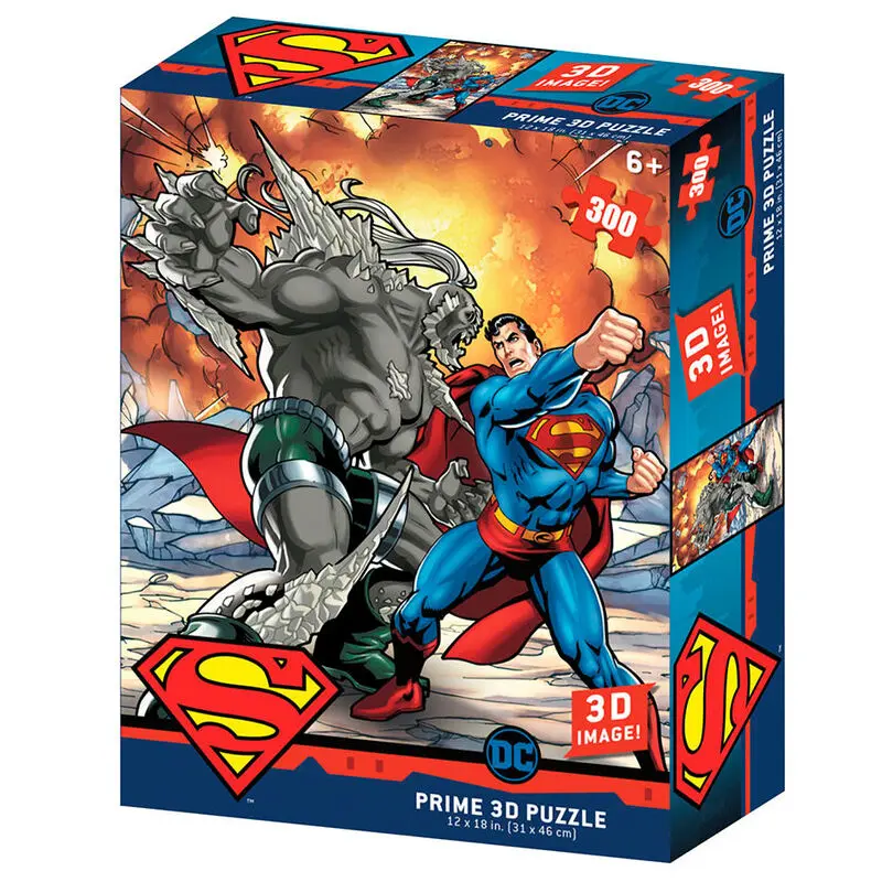 DC Comics Superman vs Doomsday Prime 3D puzzle 300db-os termékfotó