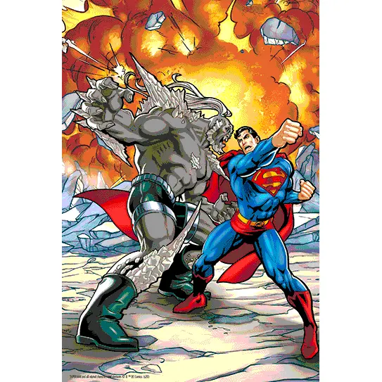 DC Comics Superman vs Doomsday Prime 3D puzzle 300db-os termékfotó