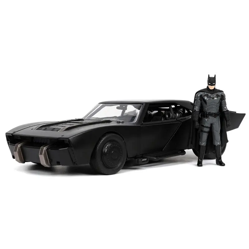 DC Comics The Batman Batmobil fém autómodell + Batman figura csomag termékfotó
