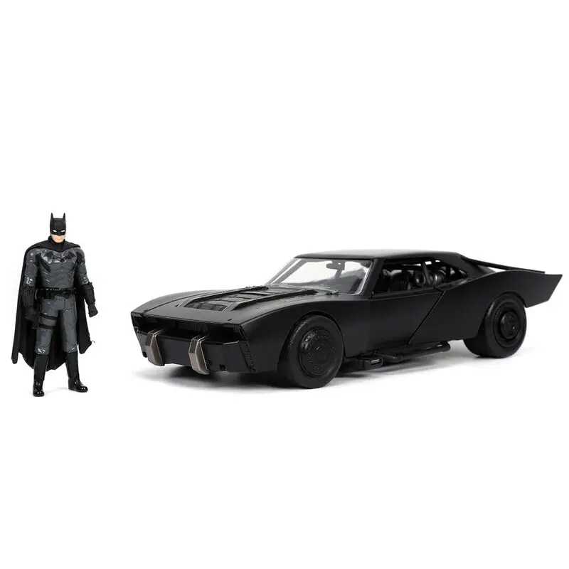 DC Comics The Batman Batmobil fém autómodell + Batman figura csomag termékfotó