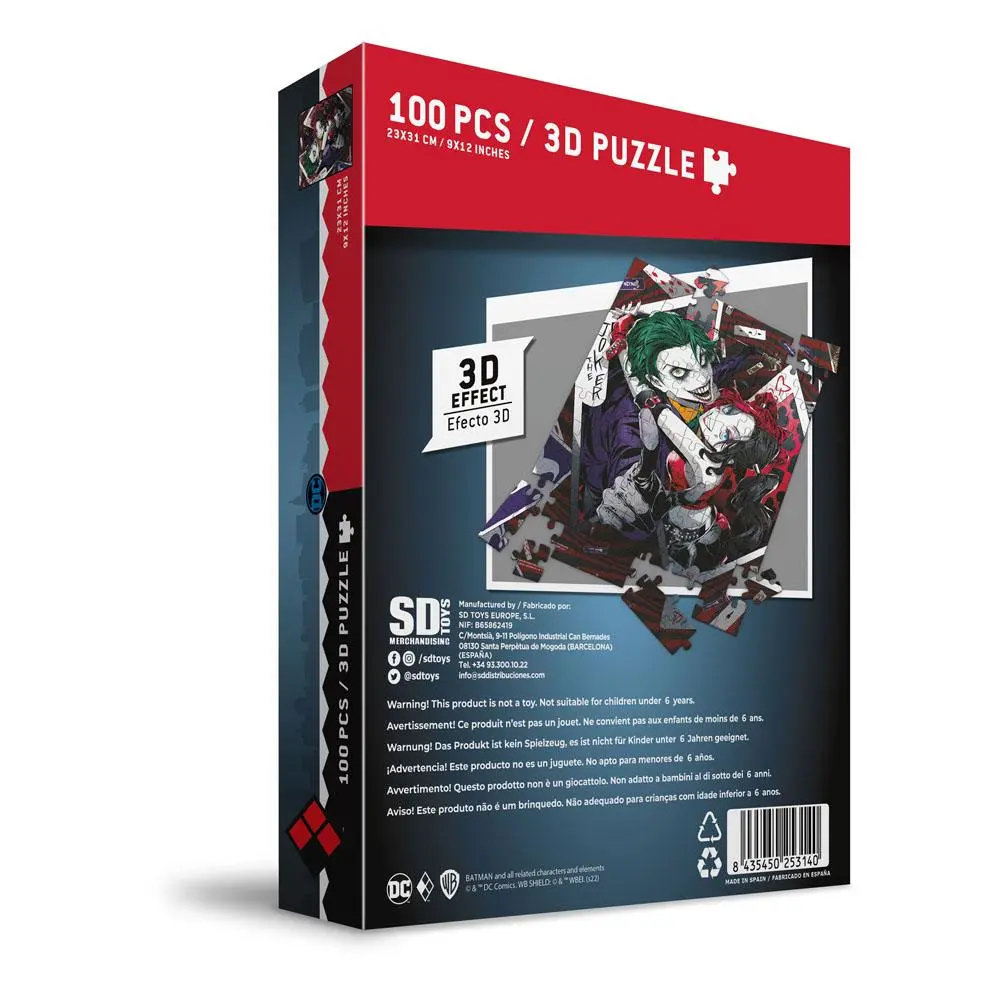 DC Comics The Joker &amp; Harley Quinn Manga 3D puzzle  (100 darab) termékfotó