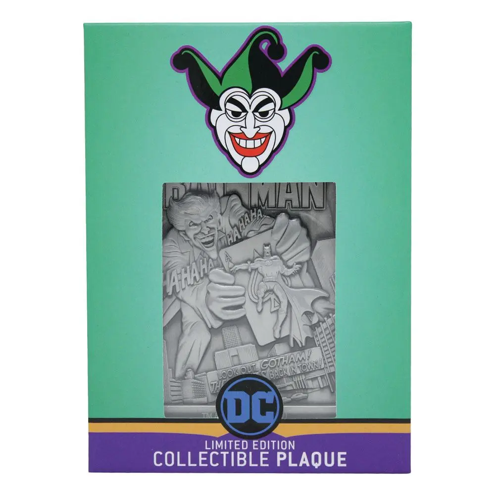 DC Comics The Joker Gyűjthető plakett Limitált kiadás termékfotó