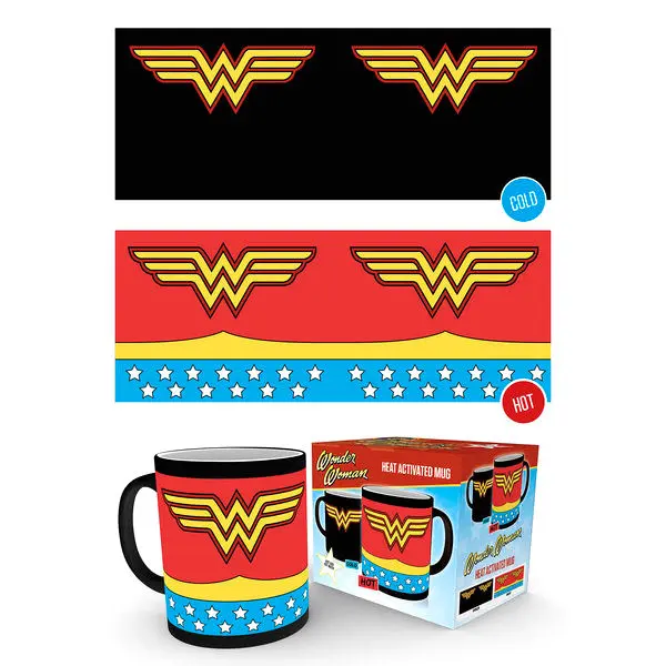 DC Comics Wonder Woman Kosztümös hőre változó bögre termékfotó