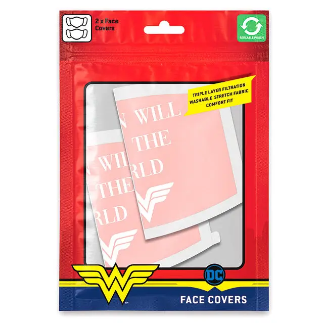 DC Comics Wonder Woman Wonder World 2 db-os prémium többször használható maszk termékfotó