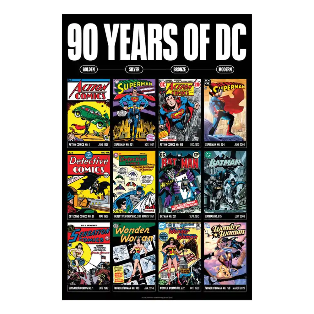 DC Comis Art Print 90 Years Limitált kiadás 42 x 30 cm termékfotó