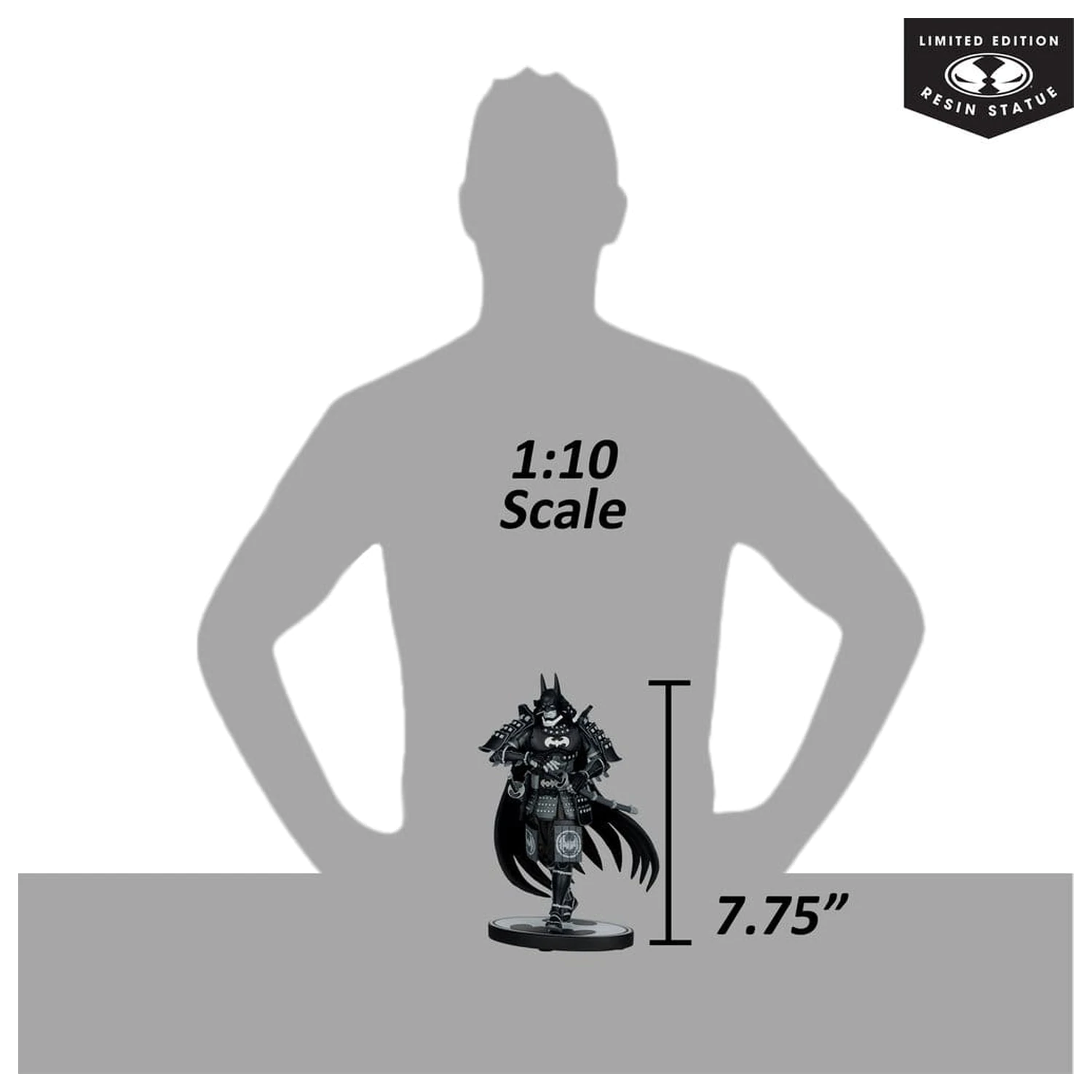 DC Direct Batman Black & White 1/10 Batman Ninja szobor figura 20 cm termékfotó