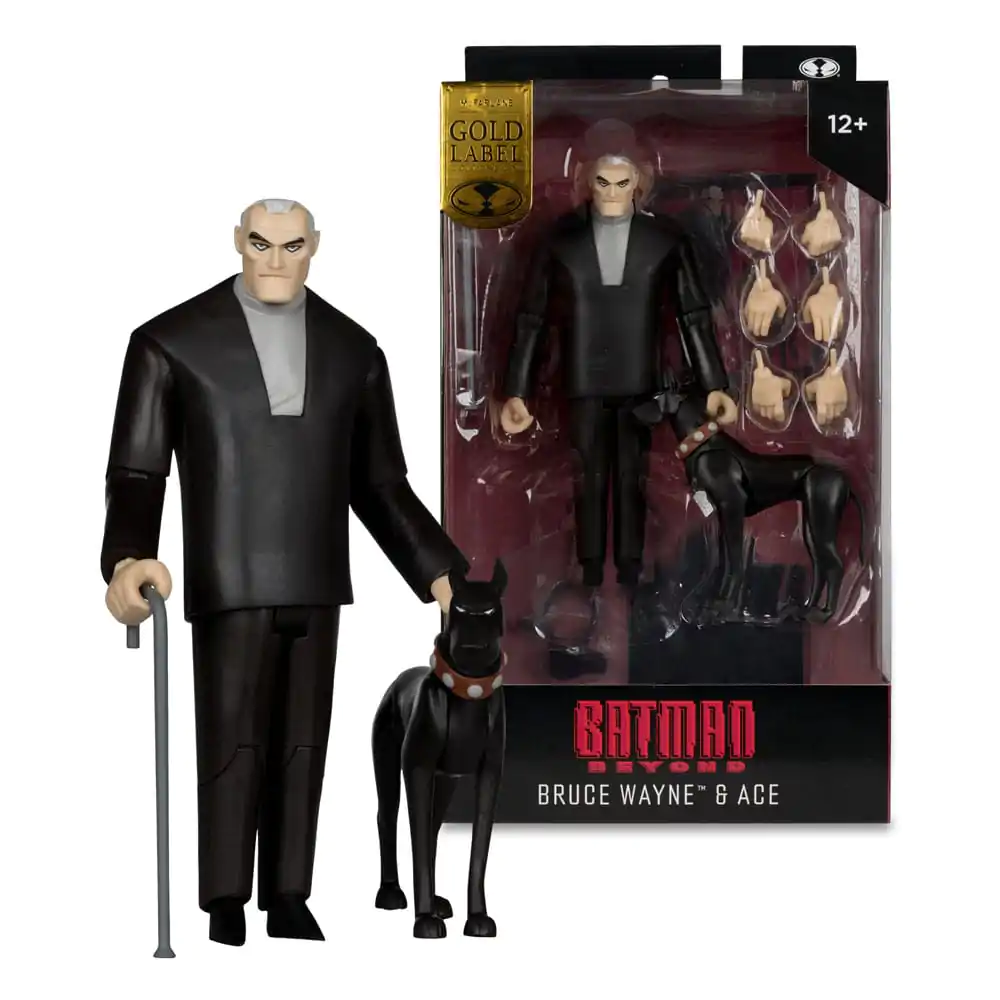 DC Direct Bruce Wayne &amp; Ace (Batman Beyond) Gold Label akciófigura 15 cm termékfotó