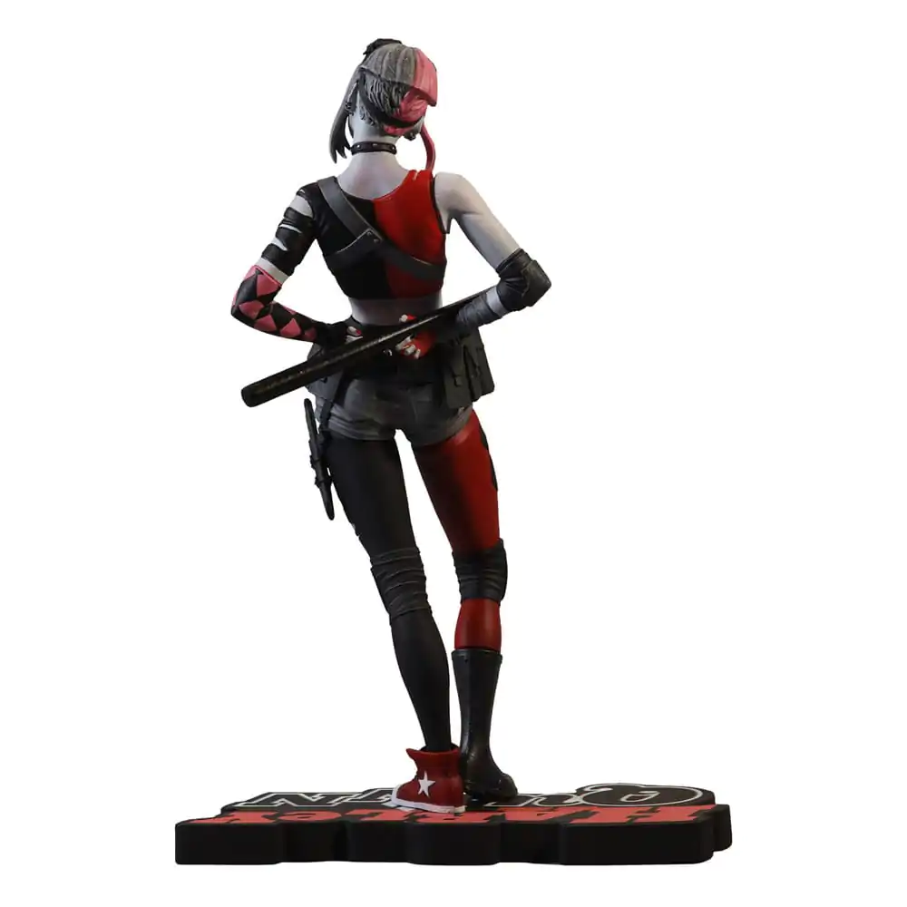 DC Direct Harley Quinn: Red White &amp; Black by Simone Di Meo gyanta szobor figura 17 cm termékfotó
