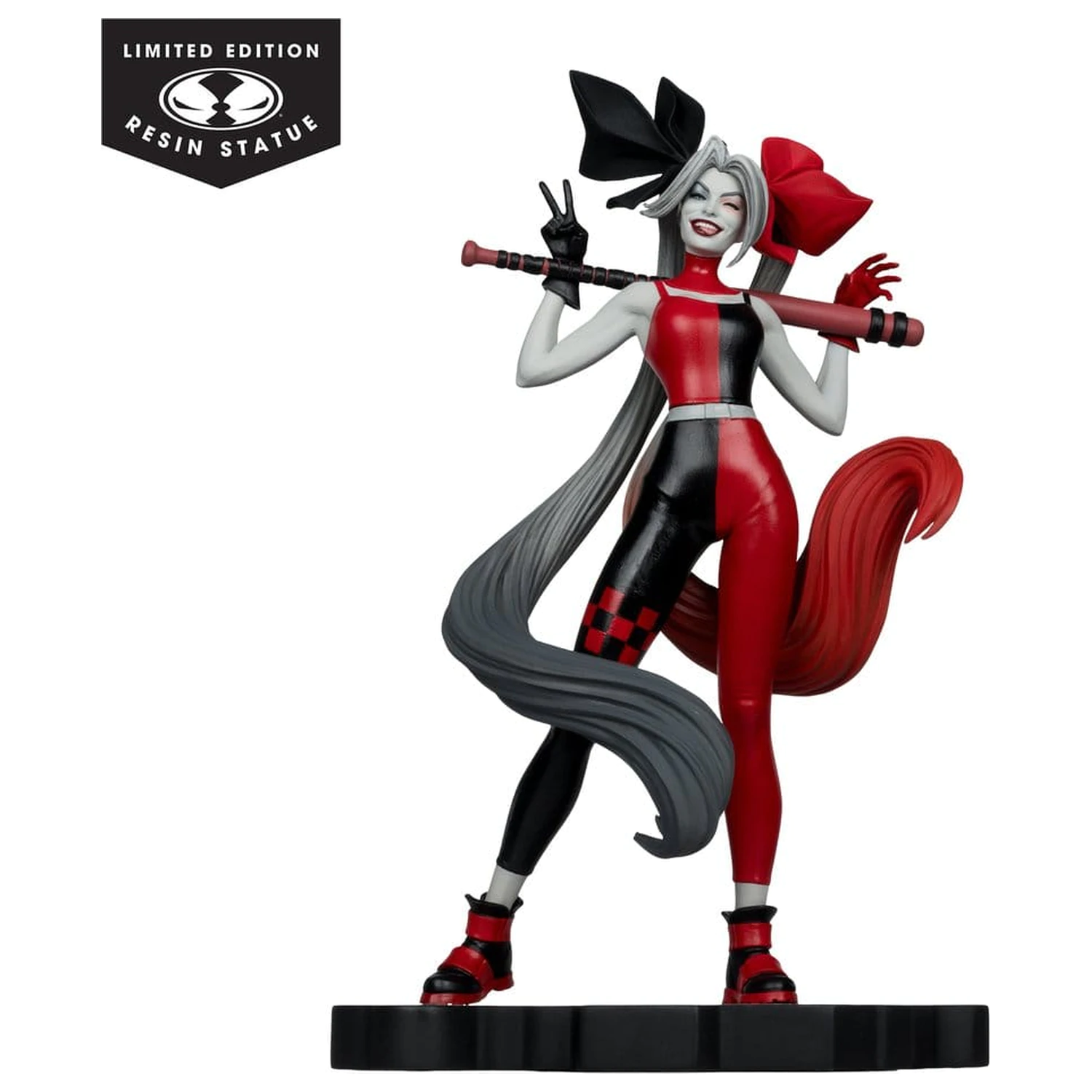 DC Direct Harley Quinn: Red, White & Black szobor figura 1/10 Harley Quinn by Alex Garner 21 cm termékfotó