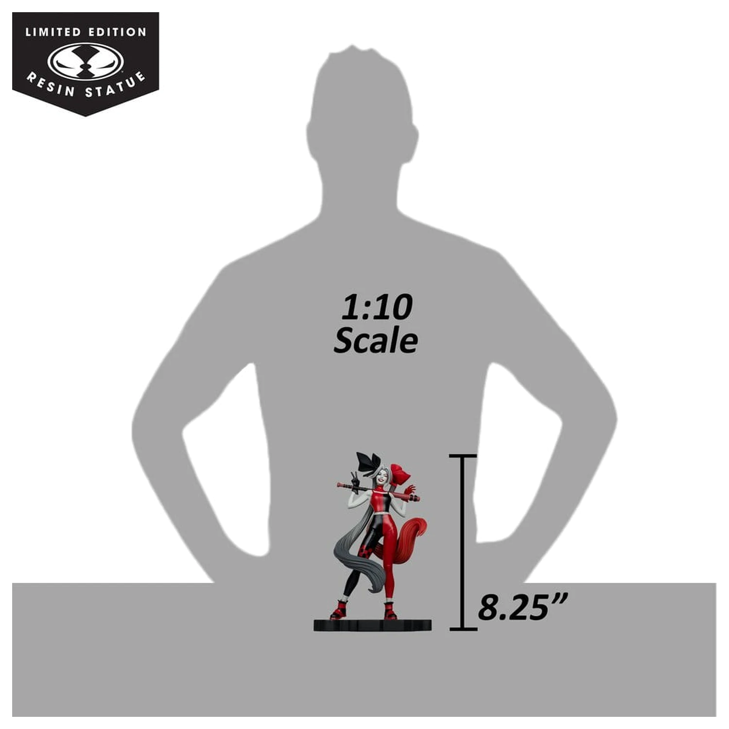 DC Direct Harley Quinn: Red, White & Black szobor figura 1/10 Harley Quinn by Alex Garner 21 cm termékfotó