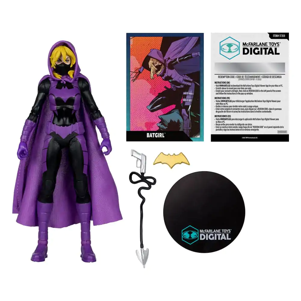 DC Direct McFarlane Toys Digital Batgirl Stephanie Brown (Batgirls) akciófigura 17 cm termékfotó