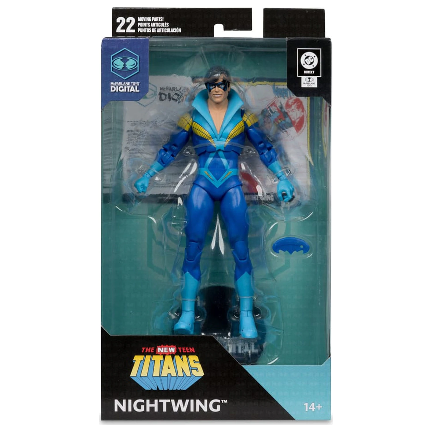 DC Direct McFarlane Toys Digital Nightwing (Teen Titans) akciófigura 18 cm termékfotó