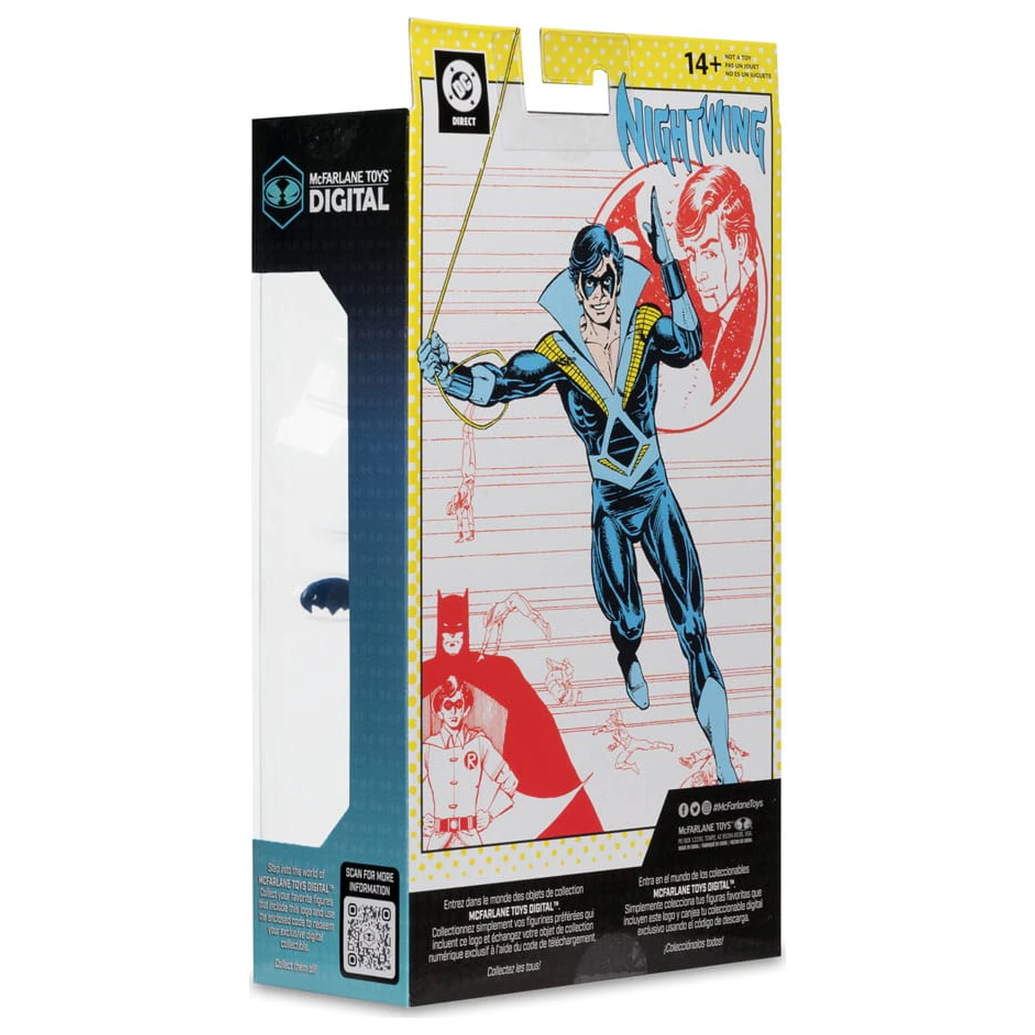 DC Direct McFarlane Toys Digital Nightwing (Teen Titans) akciófigura 18 cm termékfotó
