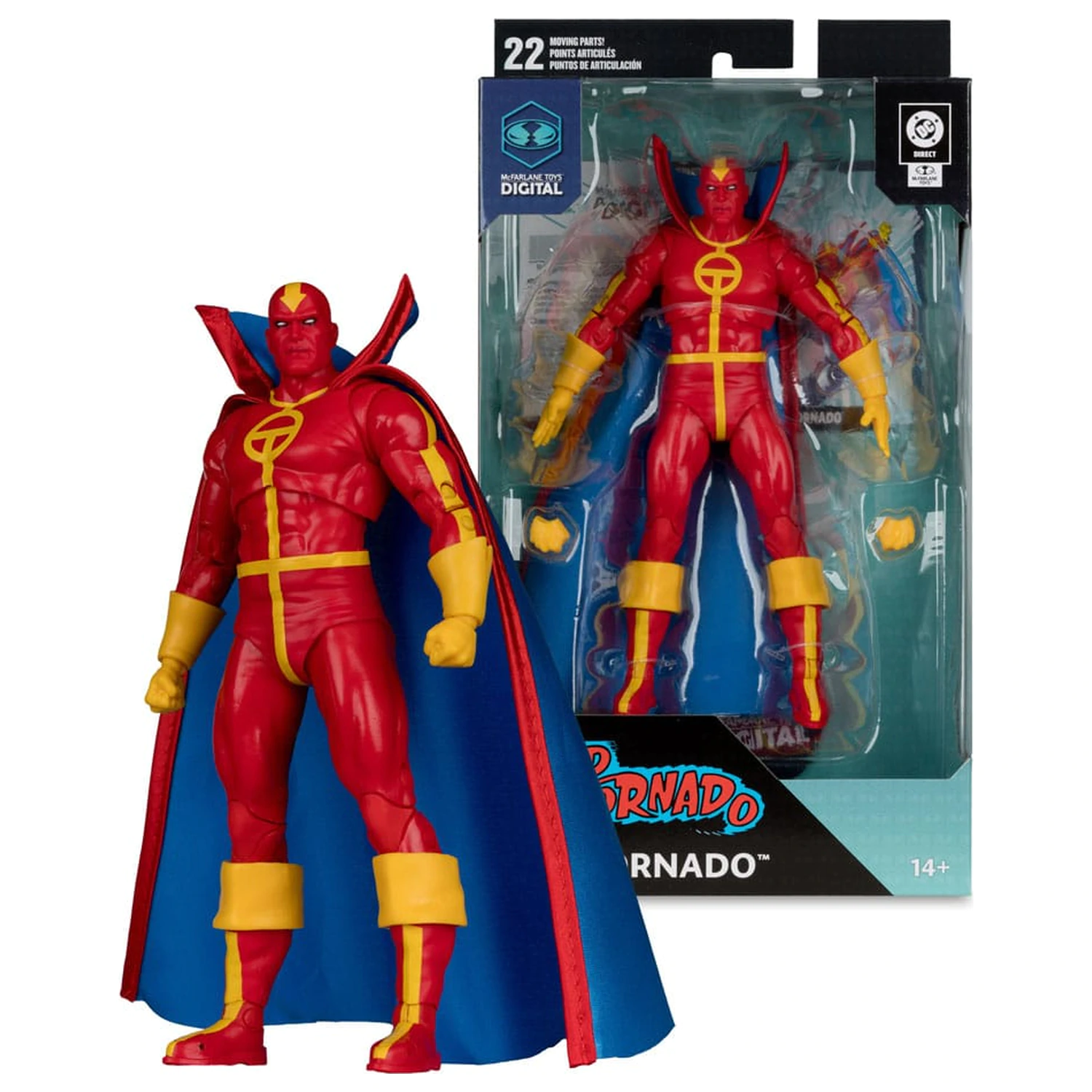 DC Direct McFarlane Toys Digital Red Tornado (Bronze Age) akciófigura 18 cm termékfotó
