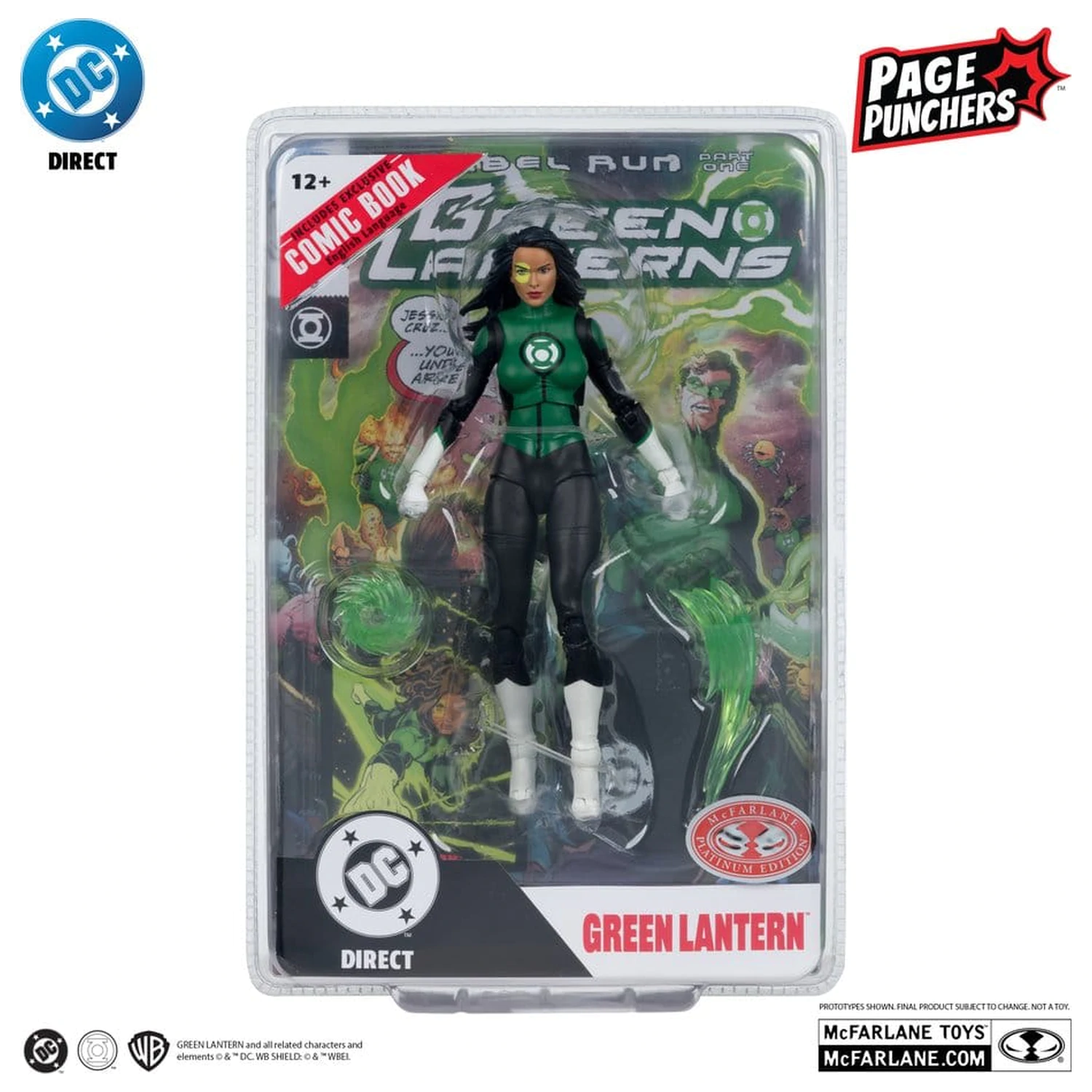 DC Direct Page Punchers akciófigura Jessica Cruz (Green Lanterns # 48) (Red Platinum Edition) 18 cm termékfotó