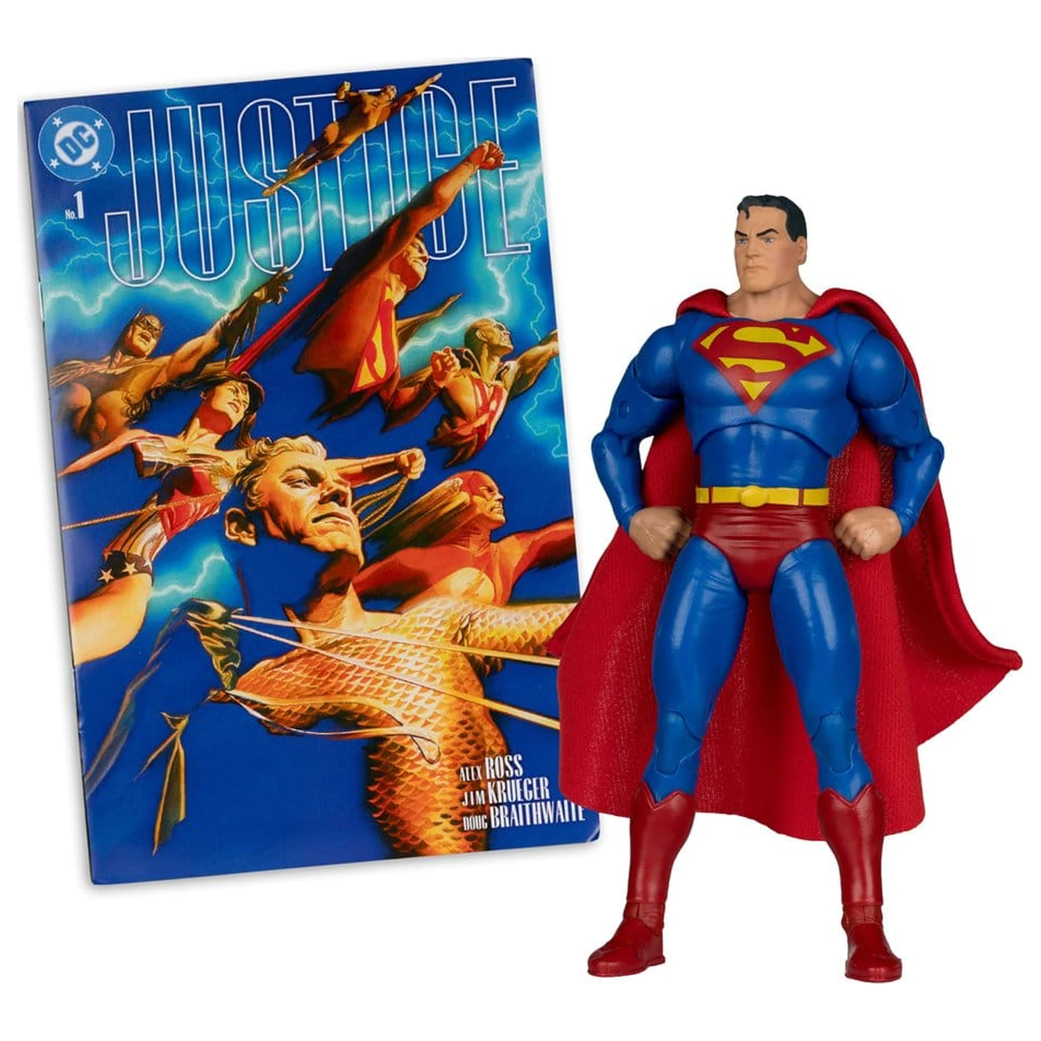DC Direct Page Punchers akciófigura Superman (Justice #1) (Red Platinum Edition) 19 cm termékfotó