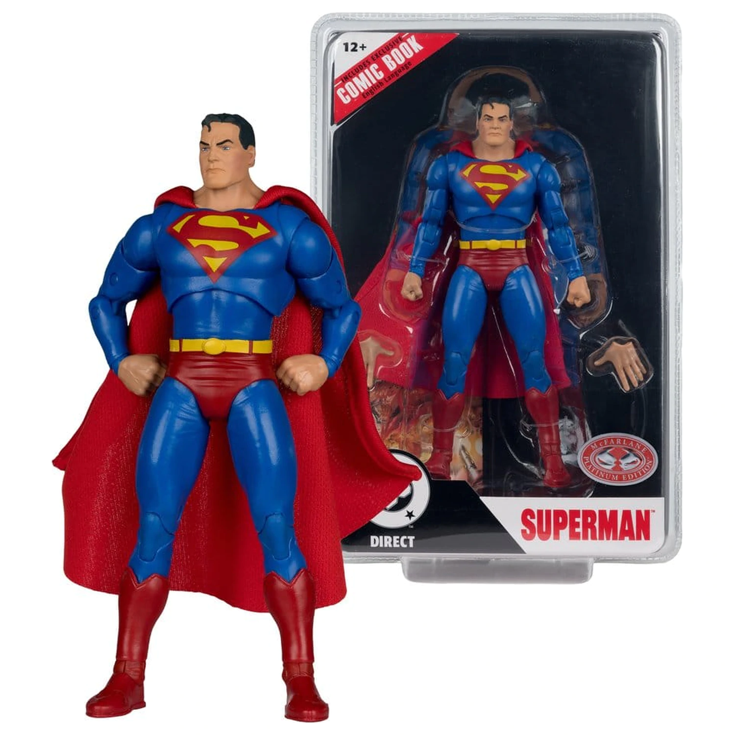 DC Direct Page Punchers akciófigura Superman (Justice #1) (Red Platinum Edition) 19 cm termékfotó