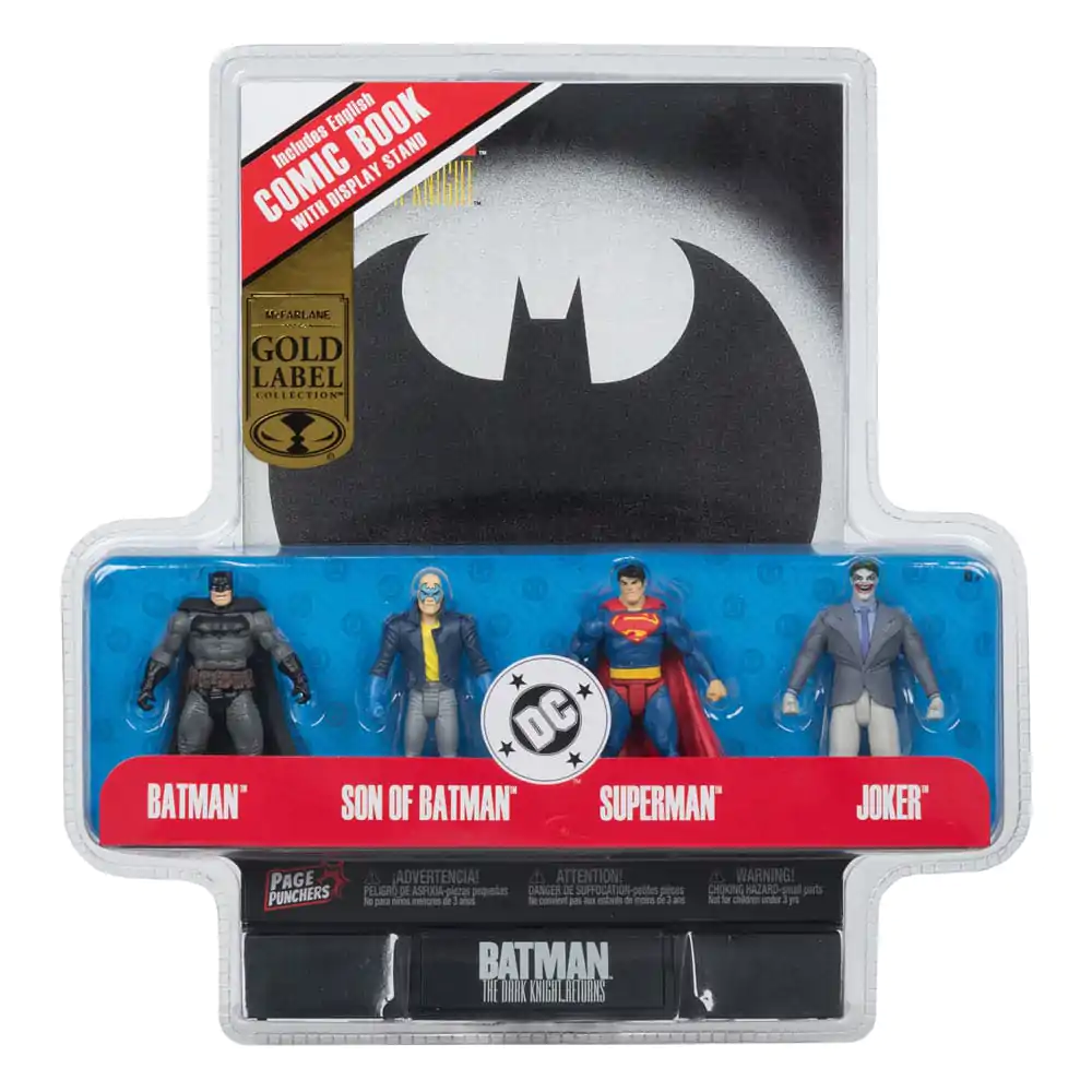 DC Direct Page Punchers Batman &amp; Son of Batman &amp; Superman &amp; Joker 4 db-os akciófigura csomag 7 cm termékfotó