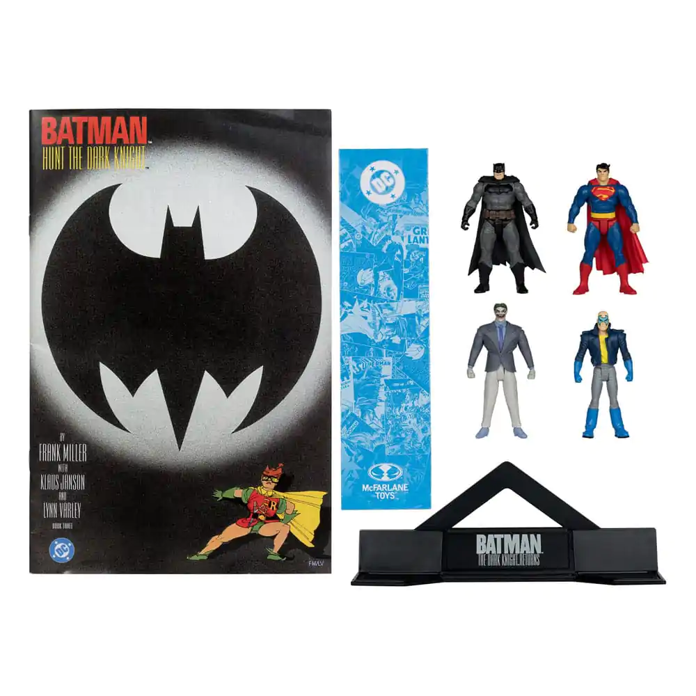 DC Direct Page Punchers Batman &amp; Son of Batman &amp; Superman &amp; Joker 4 db-os akciófigura csomag 7 cm termékfotó