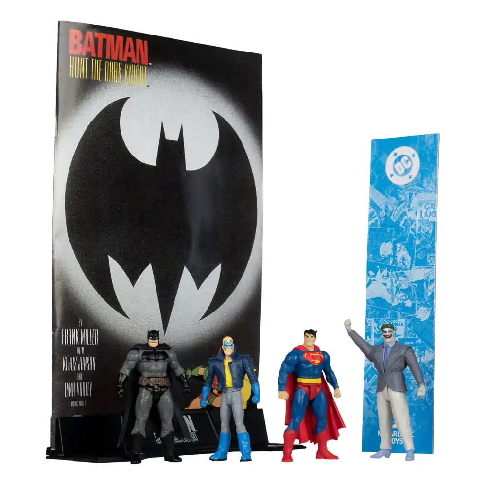 DC Direct Page Punchers Batman &amp; Son of Batman &amp; Superman &amp; Joker 4 db-os akciófigura csomag 7 cm termékfotó