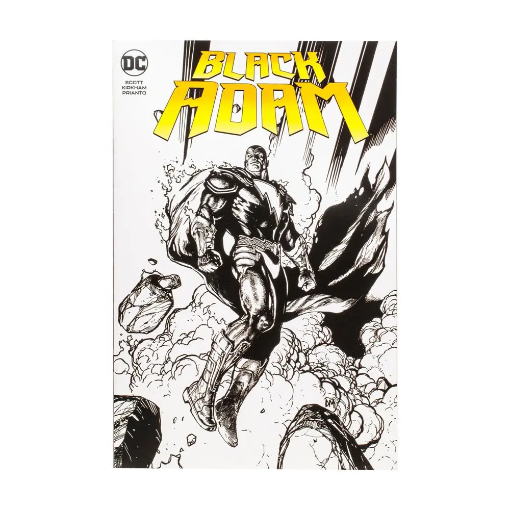 DC Direct Page Punchers Black Adam with Black Adam Comic (Line Art Variant) akciófigura termékfotó