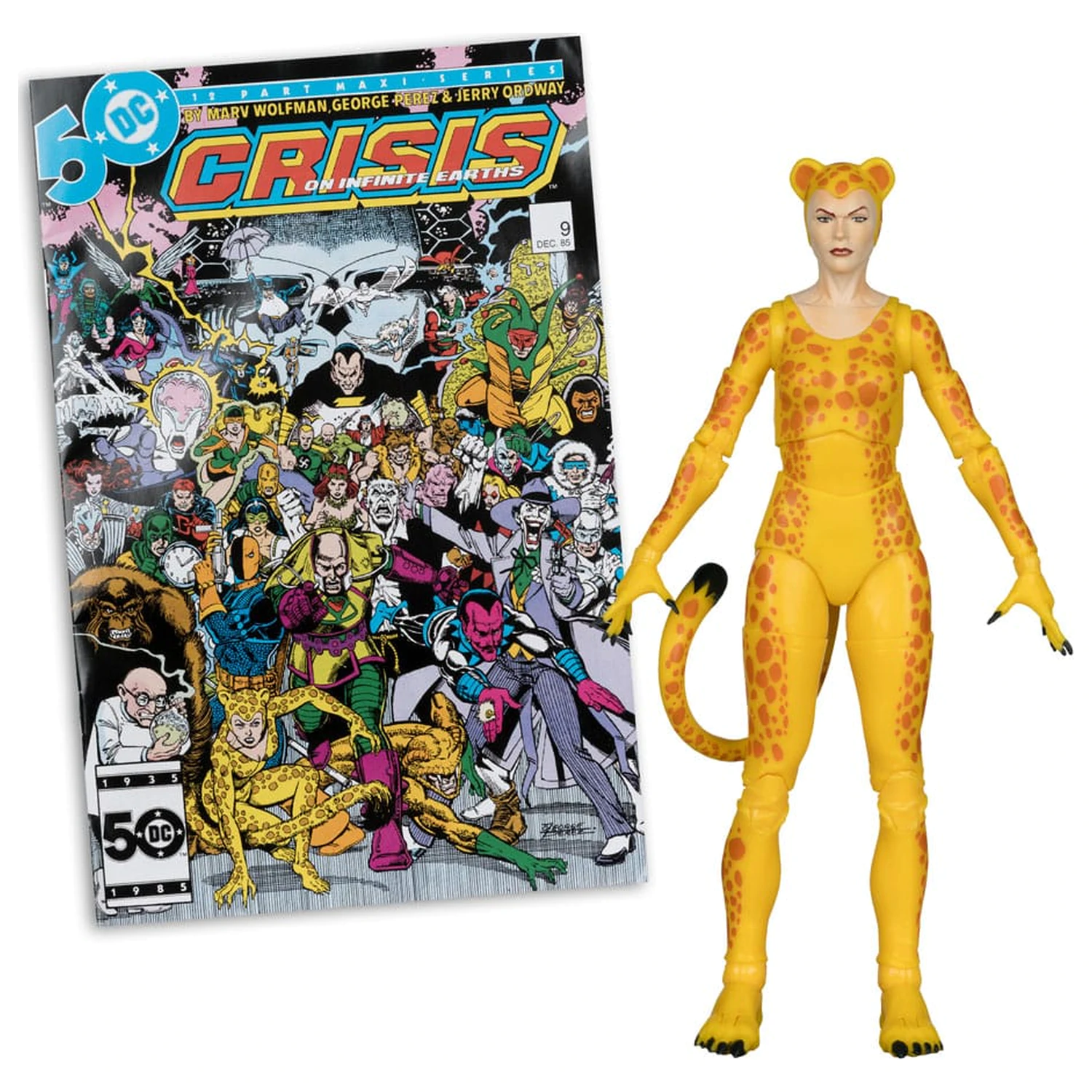 DC Direct Page Punchers Cheetah (Crisis on Infinite Earths)(Red Platinum Edition) akciófigura 17 cm termékfotó
