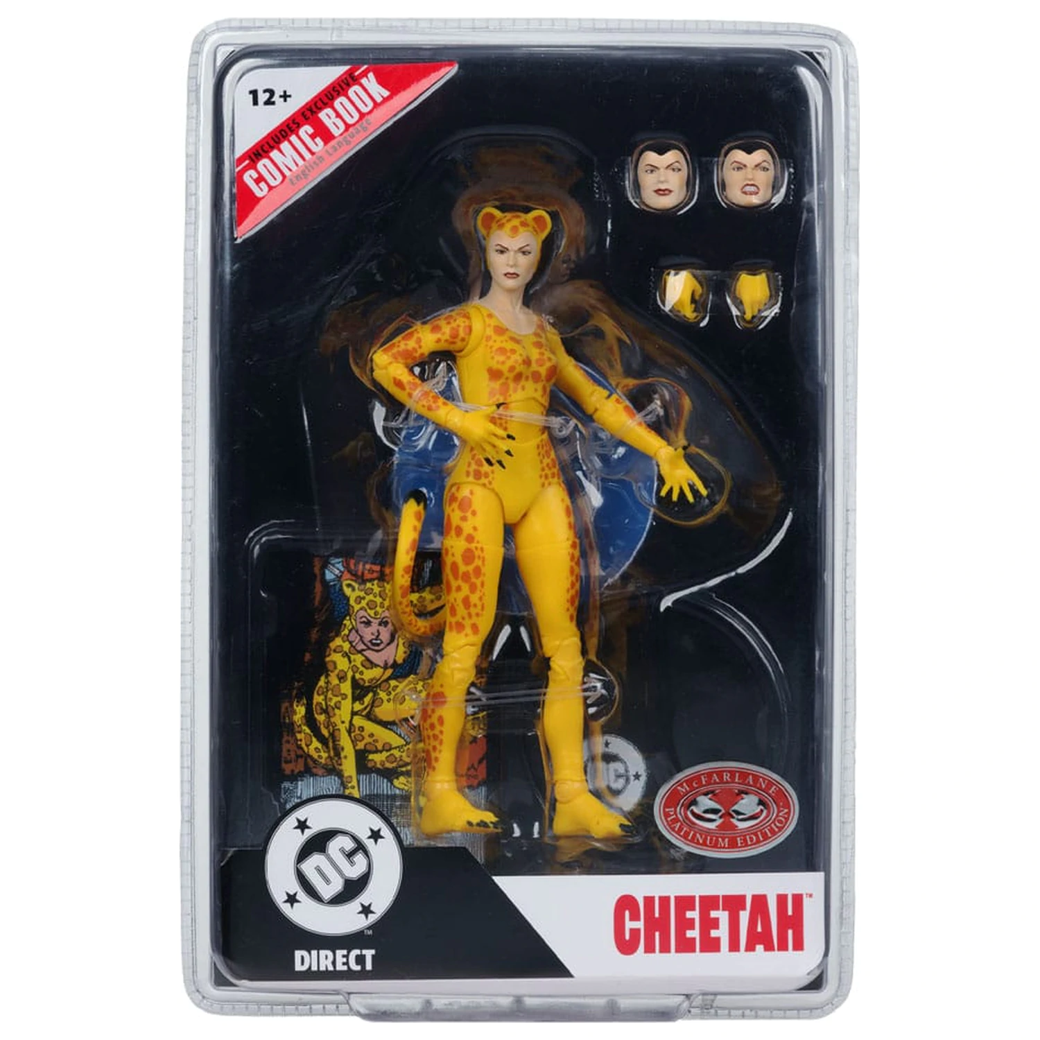 DC Direct Page Punchers Cheetah (Crisis on Infinite Earths)(Red Platinum Edition) akciófigura 17 cm termékfotó