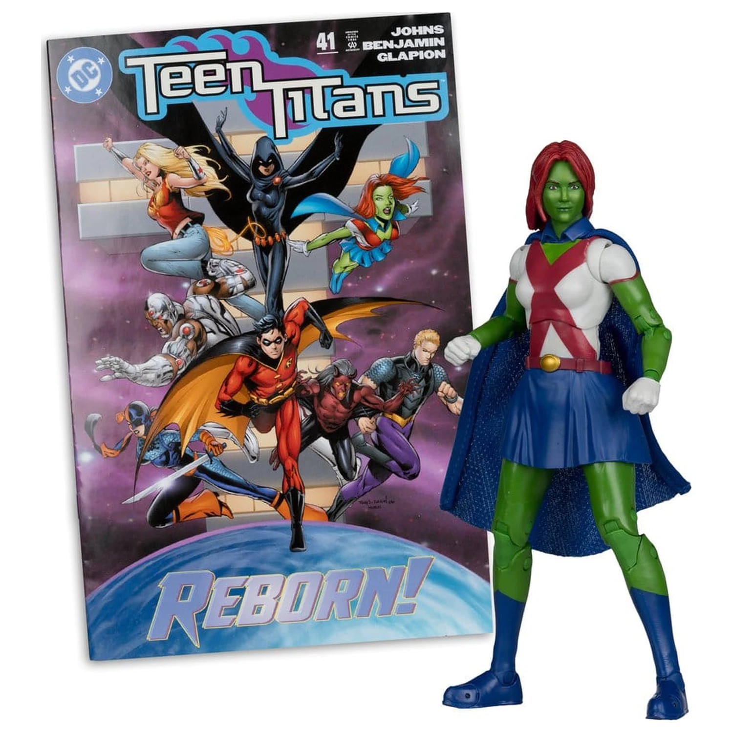 DC Direct Page Punchers Miss Martian (Teen Titans #41) (Red Platinum Edition) akciófigura 17 cm termékfotó