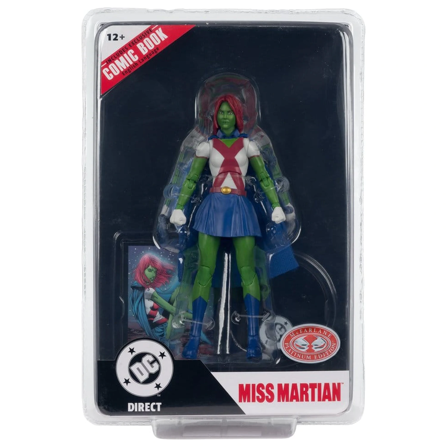 DC Direct Page Punchers Miss Martian (Teen Titans #41) (Red Platinum Edition) akciófigura 17 cm termékfotó