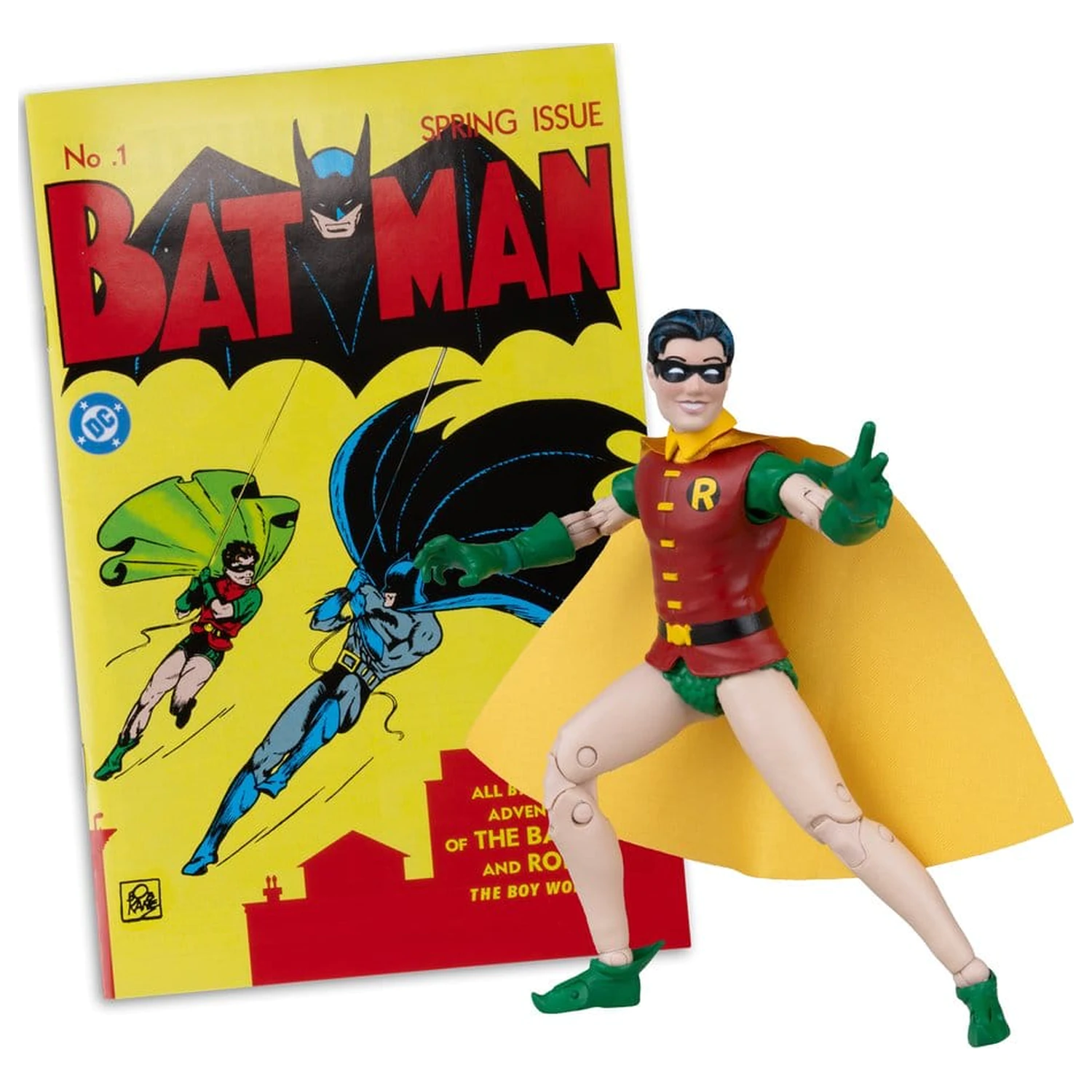 DC Direct Page Punchers Robin Dick Grayson (Batman #1) (Red Platinum Edition) akciófigura 14 cm termékfotó