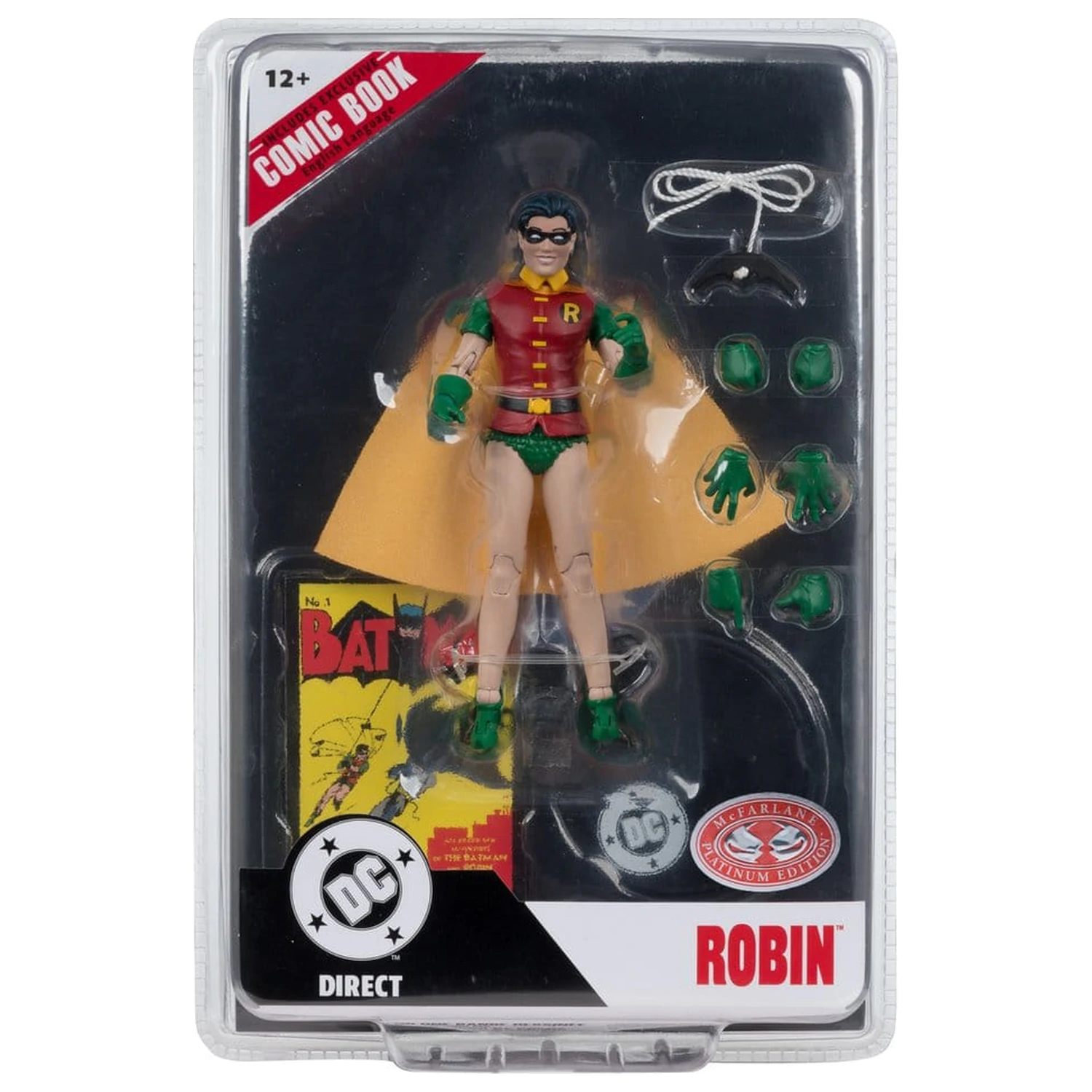 DC Direct Page Punchers Robin Dick Grayson (Batman #1) (Red Platinum Edition) akciófigura 14 cm termékfotó