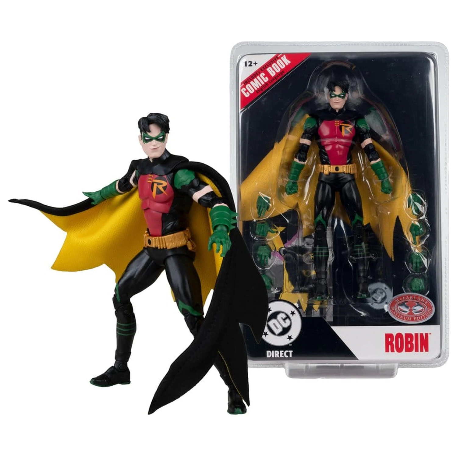 DC Direct Page Punchers Robin Tim Drake (Nightwing #81) (Red Platinum Edition) akciófigura 18 cm termékfotó