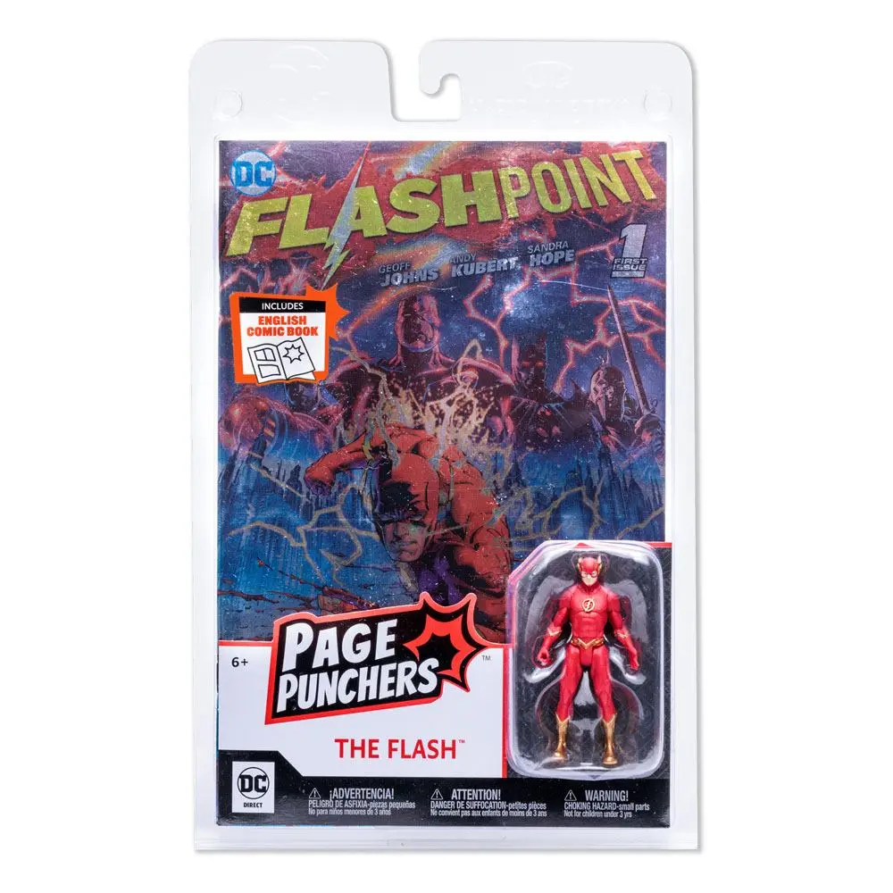 DC Direct Page Punchers The Flash (Flashpoint) Metallic Cover Variant (SDCC) akciófigura 8 cm termékfotó