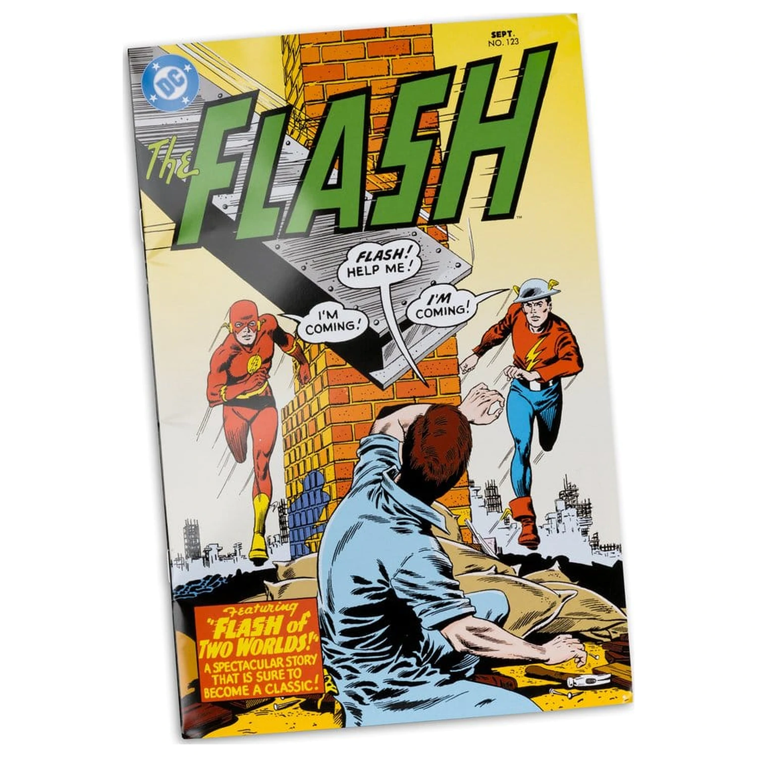 DC Direct Page Punchers The Flash Jay Garrick (The Flash #123) (Red Platinum Edition) akciófigura 18 cm termékfotó