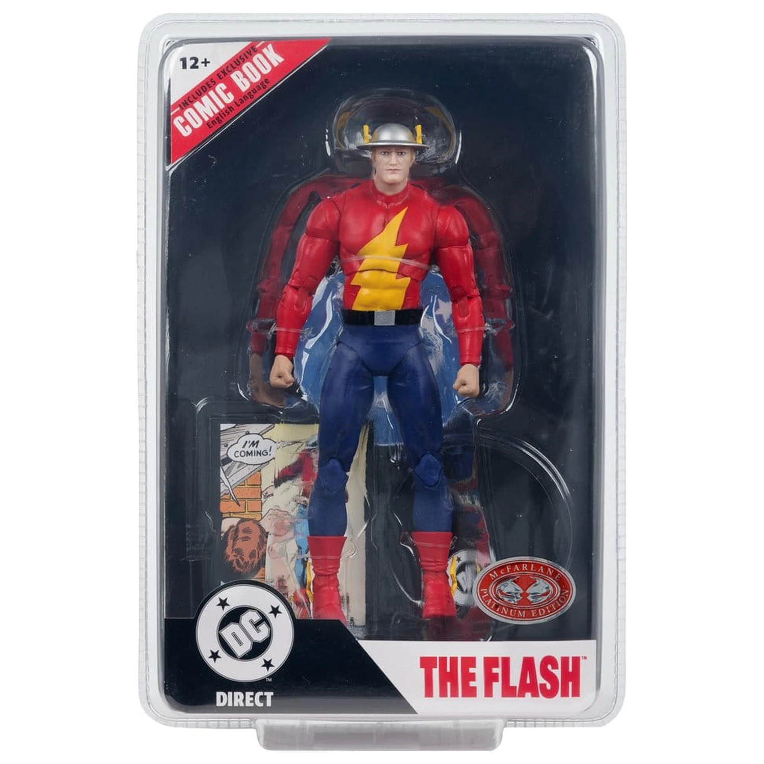 DC Direct Page Punchers The Flash Jay Garrick (The Flash #123) (Red Platinum Edition) akciófigura 18 cm termékfotó