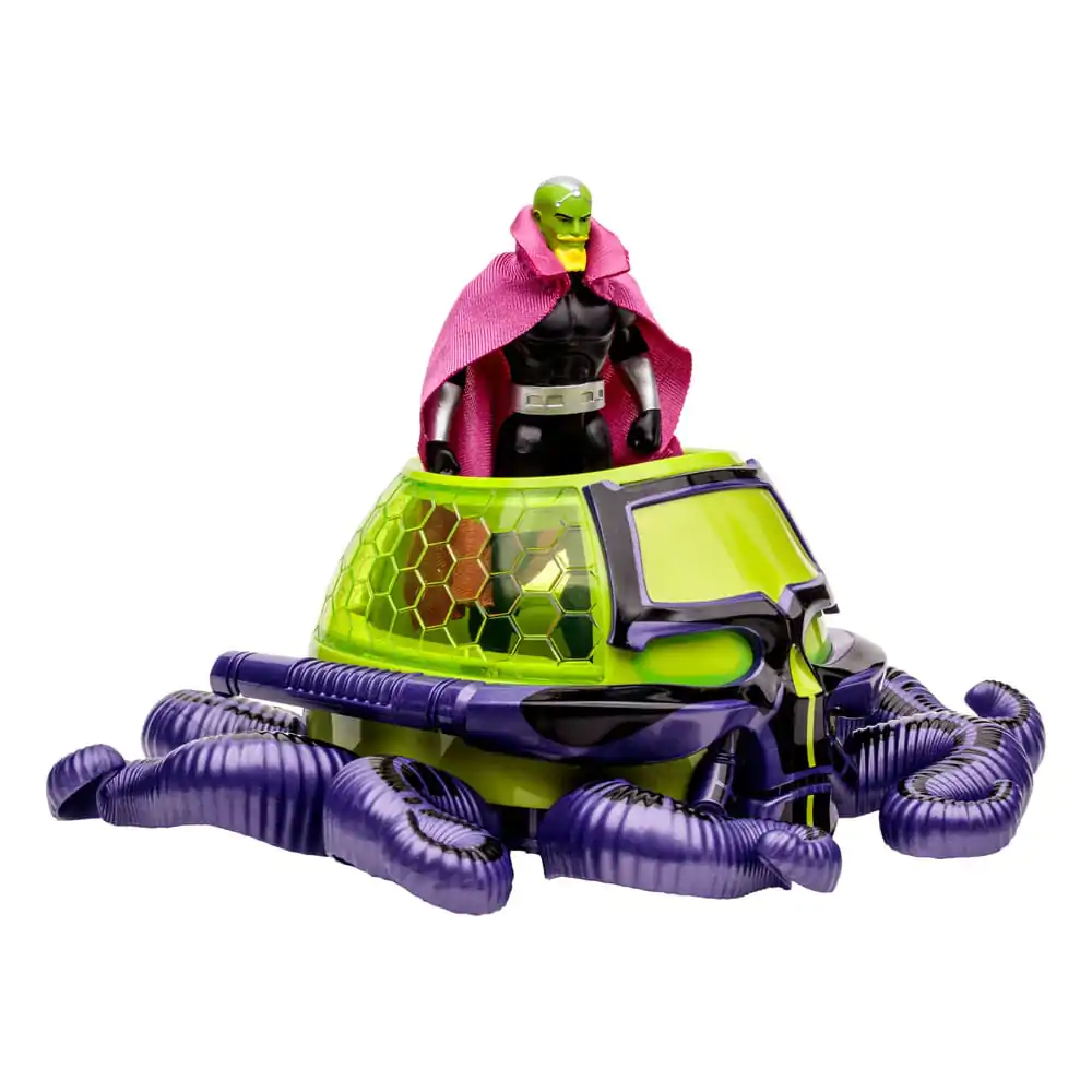 DC Direct Super Powers Brainiac with Skull Ship (Gold Label) akciófigura és jármű 12 cm termékfotó