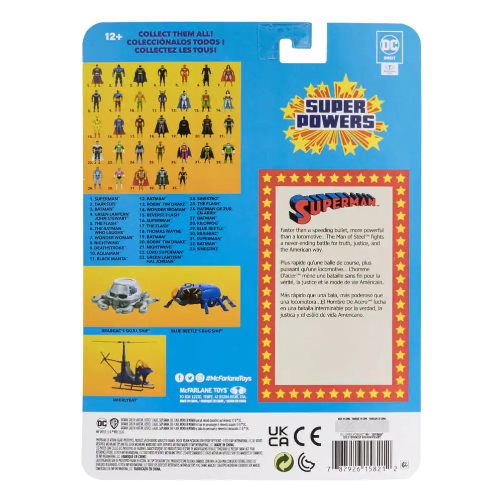 DC Direct Super Powers Superman (Gold Edition) (SP 40th Anniversary) akciófigura 13 cm termékfotó