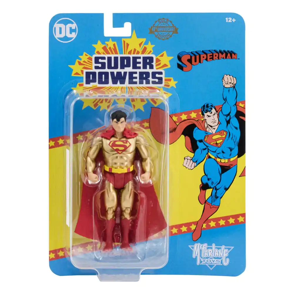 DC Direct Super Powers Superman (Gold Edition) (SP 40th Anniversary) akciófigura 13 cm termékfotó