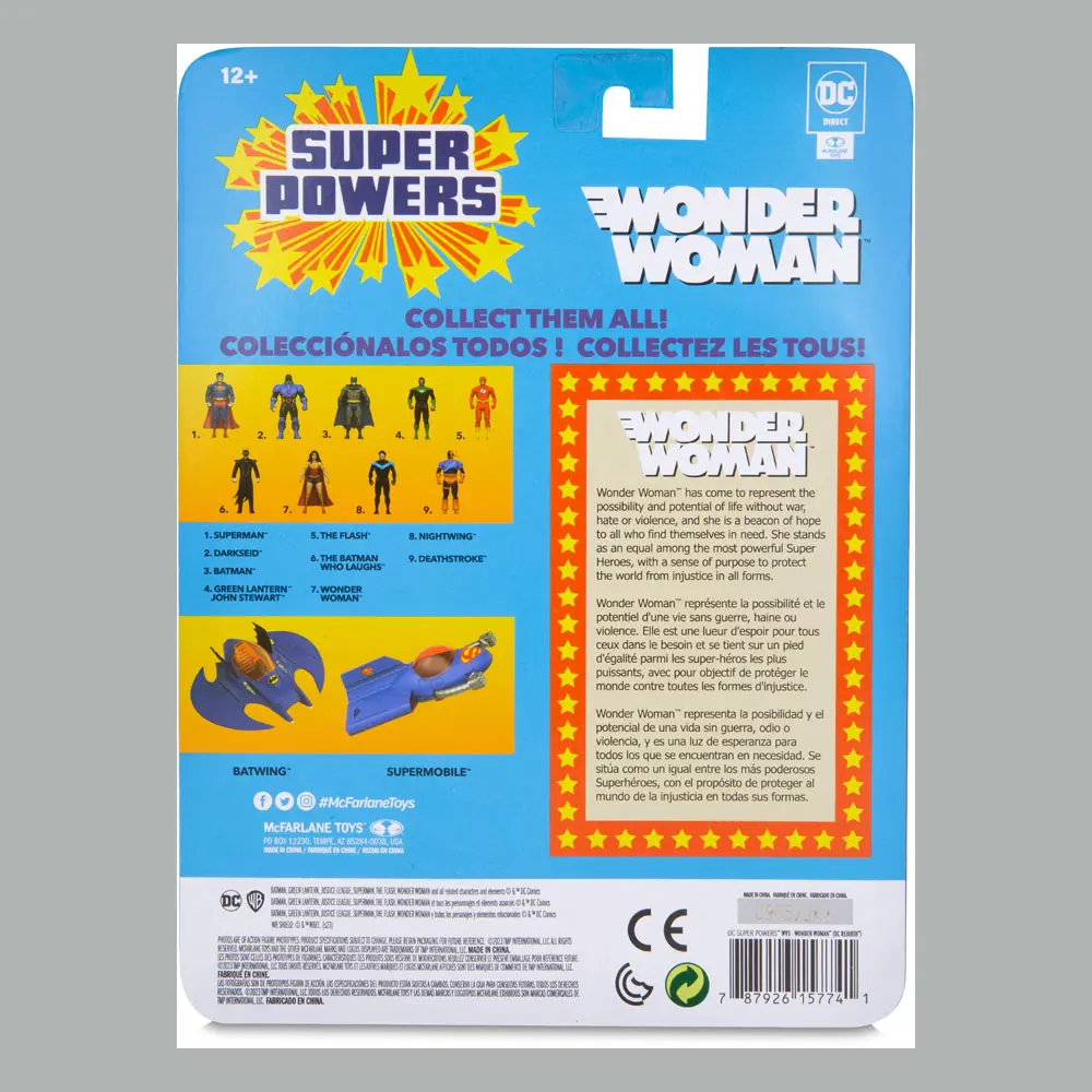 DC Direct Super Powers Wonder Woman (DC Rebirth) akciófigura 13 cm termékfotó